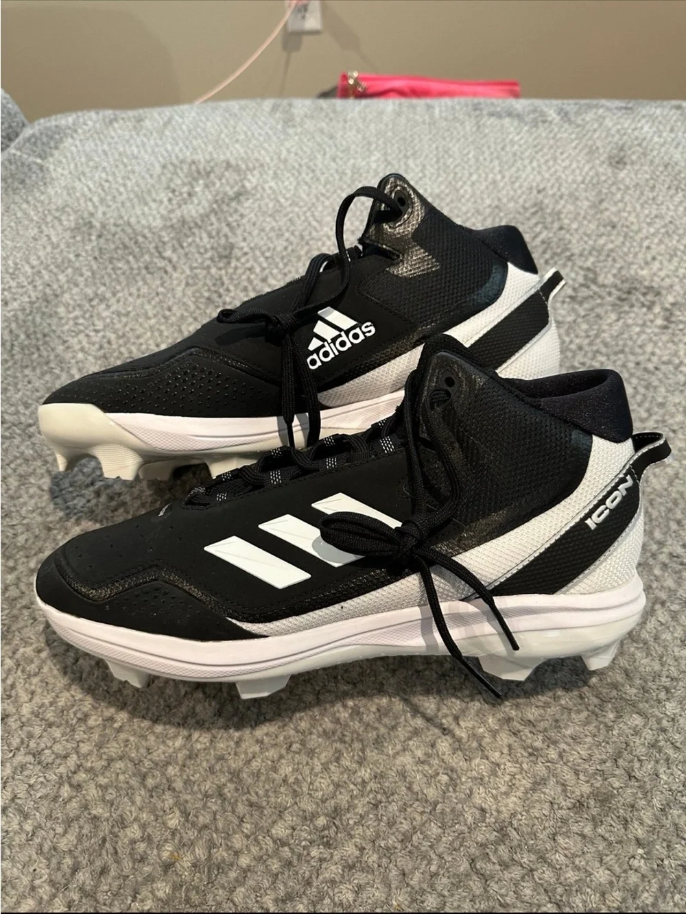 🆕Men’s Adidas Icon 4 MD Baseball Shoes Cleats Size 12